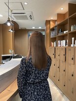 アース 三田南ウッディタウン店(HAIR&MAKE EARTH) 透明感カラー★ダブルカラーブリーチミルクティーベージュ