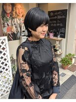 ヒカリス 東三国(HIKARIS) 笑顔溢れるマッシュウルフ/個性派ヘア/黒髪/クラゲカット