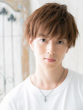 メンズヘア ビーセカンド 草加店(MENS HAIR B-2) ハイトーンカラーで西海岸風！無造作スマートマッシュW草加