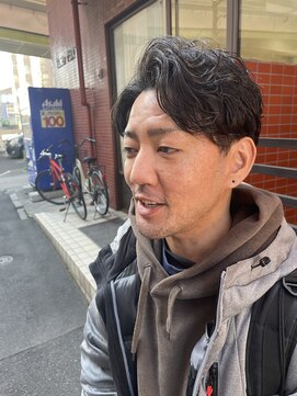 カウチ 板橋本町店(kauti) メンズ流しパーマスタイル