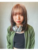 ベージュミディアムロングブリーチ新潟駅前万代