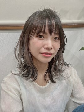 メロウ(mellow) インナーカラー×ホワイトグレージュ