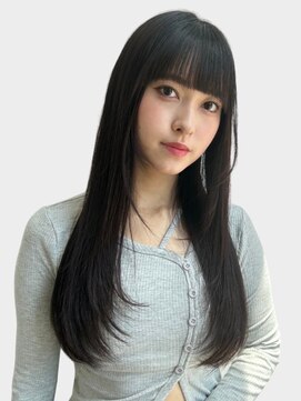 ユーフォリア 新宿通り(Euphoria) 韓国風ミディフェイスレイヤーベージュショコラカラー