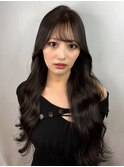 シースルーバンク ヨシンモリ 韓国ヘア 顔周りカット 艶髪 20代