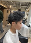 ［渋めでオシャレに］短髪ツイストスパイラルパーマ