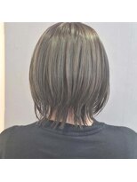 ラピッシュ 鎌ヶ谷店&nbsp;オリーブグレー×レイヤーボブ