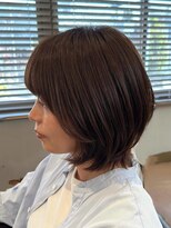ユウヘアー 石川橋店(U Hair)&nbsp;ダメージレスイルミナ艶髪カラー ショートボブカット