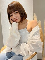 ロンドプロフィール 浦和(Lond profil) イメチェン ボブ 外ハネボブ 美髪 ホワイトブロンド 韓国