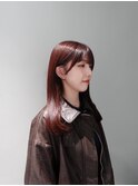 髪質改善ストレート×red color / yuna