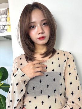 イヴォーク トーキョー(EVOKE TOKYO) 髪質改善ミディアムレイヤー艶髪カラー顔まわりレイヤー