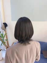マテカ ヘアー(mateca hair)&nbsp;くびれミディアム×ダークアッシュ