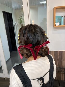 セレスト 福岡天神店(CELESTE) *ツインお団子ヘアセット*