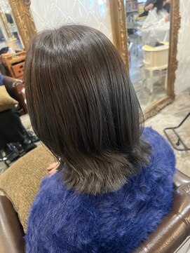 ヘアーアトリエ ラフェル(hair atelier Rafel) ロングヘア/オリーブカラー/韓国風ヨシンモリ