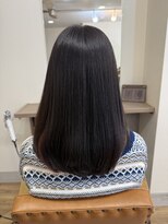 アジュテ(ajouter)&nbsp;イヤリングカラー×レッド☆暗髪でも映える髪質改善カラー