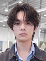 バイフィフス 原宿/表参道(by fifth)&nbsp;緩め波巻きスパイラルパーマシャドウパーマメンズセンターパート