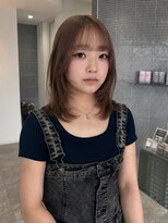 レノ 直江店(RENO) ミディアムレイヤー×ミルクティー