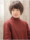 【グレージュ】ナチュラルボブ