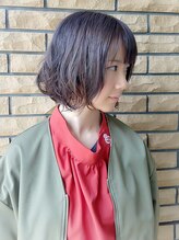 アットウィルヘアー(at will hair) [パープルアッシュ]小顔ボブ/アッシュブラウン/成田/JR成田駅