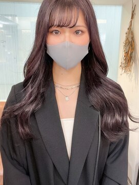 ジーナ 名駅(XENA.) 《xena》トレンド青みラベンダーでうるツヤロングヘア♪