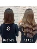 あるじゃんすー 仙台店&nbsp;カシスカラー#シールエクステ#メルティカラー#ラフウェーブ#仙台