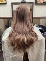 ディー エメ(D-aimer-)&nbsp;王道モテ系ピンクベージュをカラーとエクステで