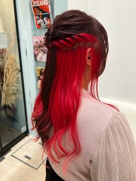 レム(REM) インナーカラー×red