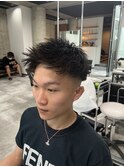 ショート×ツーブロック×フェード