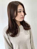 フォーク FOLK&nbsp;【FOLK】地毛風ブラウン☆似合わせ外ハネセミロング♪