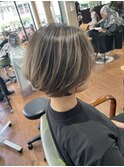 バレイヤージュショート
