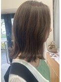 ブリーチ無し・イルミナカラーで透明感ベージュ