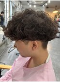 波巻きパーマツイストスパイラルパーマメンズマッシュパーマ
