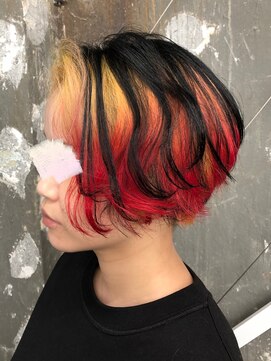 トーキョー オタクヘアー(TOKYO OTAKU HAIR) 呪術廻戦 東堂葵 インナーカラー グラデーションカラー ショート