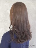 セミロングミックス巻き×アッシュブラウンカラー