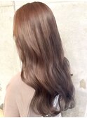 20代30代40代艶感ストレートアッシュグレージュ透明感ロング