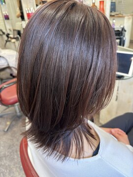 ロマンヤカタ ファース(ROMAN YAKATA fars) 髪質改善 プレミアムカラー くびれレイヤースタイル@田代4/14