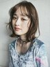 《ツヤ透明感》ブリーチなしベージュアディクシーカラー&カット&Aujua￥21450
