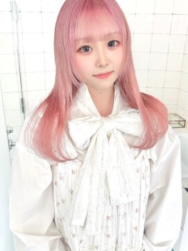 フウ(fuh) ピンク/ペールピンク/ピンクベージュ/ミディアム/ロング