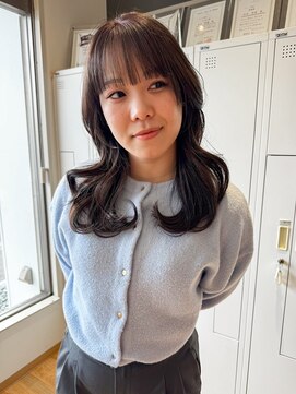 バランス ヘアーアンドアイラッシュ 野田店(balance.) レイヤーカット×韓国巻き