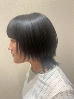 アクセ&nbsp;艶髪小顔レイヤーカットクラゲヘアーミディアム20代30代40代