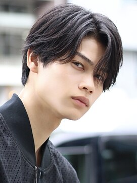 ベーア メロー(Bar mellow) ニュアンスフェザーショートパーマセンターパート