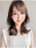 セミディ美髪20代30代40代◎うるツヤ小顔艶感こなれヘア黒髪