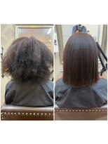 ネコ 稲毛(neco)&nbsp;【稲毛】髪質改善縮毛矯正　before &after
