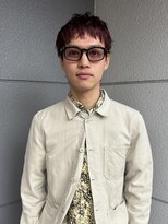 ヘアーアイストゥーレ(HAIR ICI TRE)&nbsp;ブリーチなしレッドメンズカラーナードショート