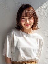 アブニール 柏たなか店(AVENIR)&nbsp;ダークパープル/ナチュラルショート/夏のヘアアレンジ/柏たなか