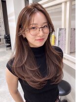 ディーエックス スリー(Dxxxx III)&nbsp;韓国20代30代メルティカラーハッシュカットシースルーバング