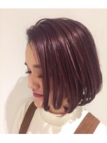 チクロヘアー(Ticro hair) ticro大石 ラベンダーグラデーション ボブ