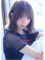 エス ヘア&ヒーリング(S hair&healing) グレーパール☆外はねミディアム☆