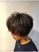 クセ毛風無造作ショート