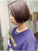 「NUDE」#20代30代40代ミニボブ 前下りボブ フレンチボブ