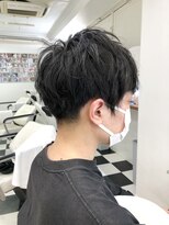 ヘッズ 本八幡店(HEADS)&nbsp;かき上げヘア　ニュアンスマッシュ　サイドパート　韓国マッシュ